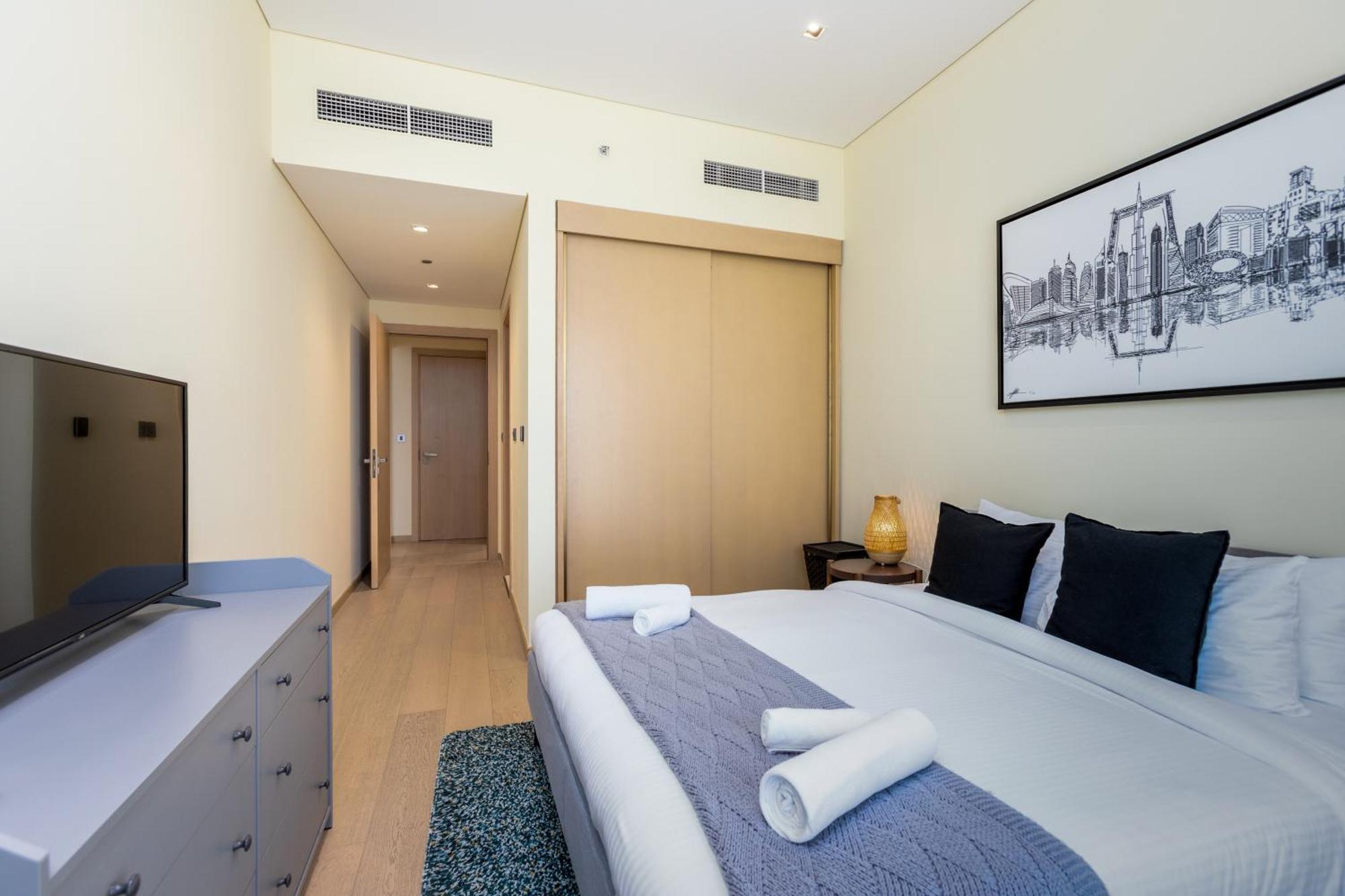 Modern 1br Apartment, High Floor, Near Mall Apartamento Dubai